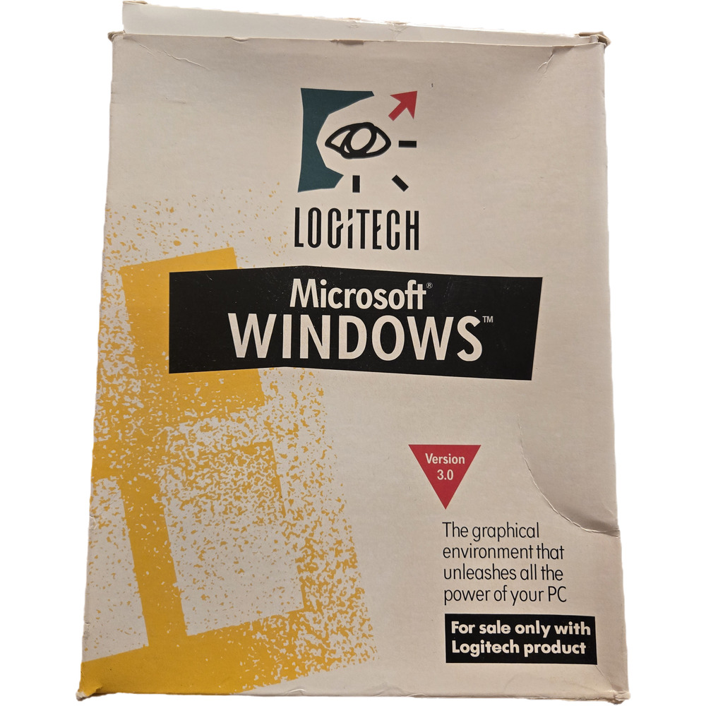 Microsoft Windows 3.0 Logitech Edition Vintage Software Retro Software Operating